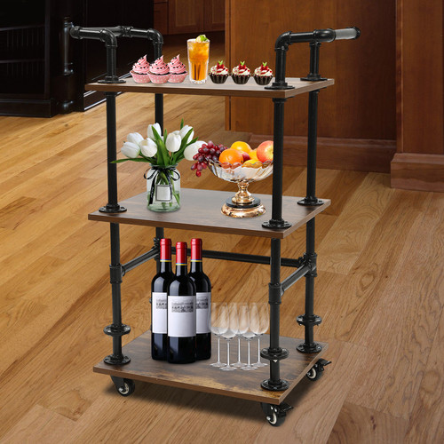 Rolling bar cart - rolling,